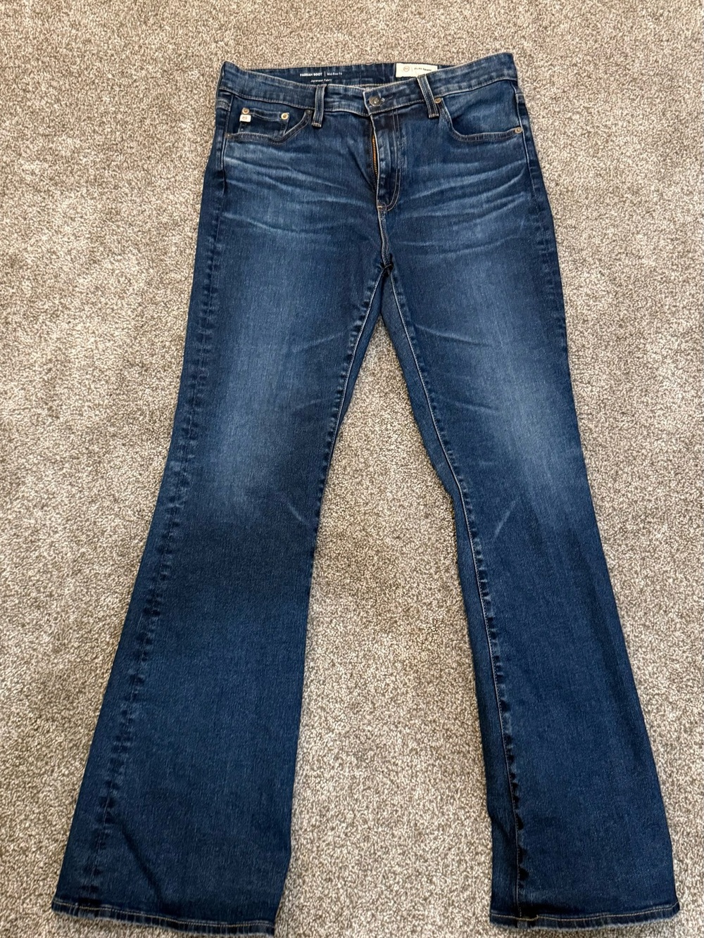 Ag Adriano Goldschmied Indigo Flare Jeans